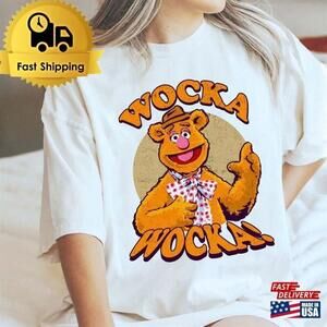 Retro The Muppets Wocka Bear Fozzie Classic 80s Movie Fan T-Shirt